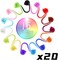 315 Pieces Stitch Markers for Crocheting (300pcs + 15pcs Needles)